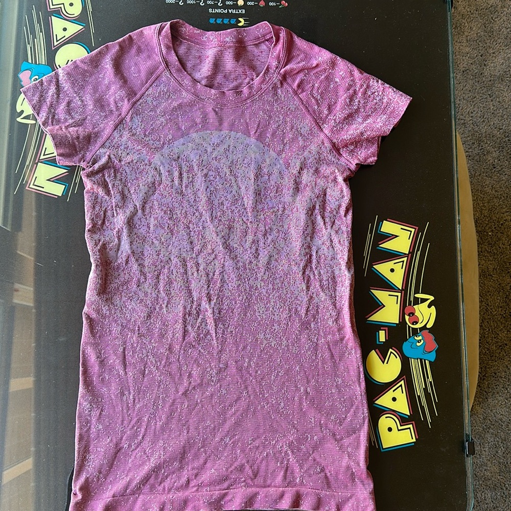 Lululemon Swiftly Tech Tee, Size 4, Abstract Mauve - image 1